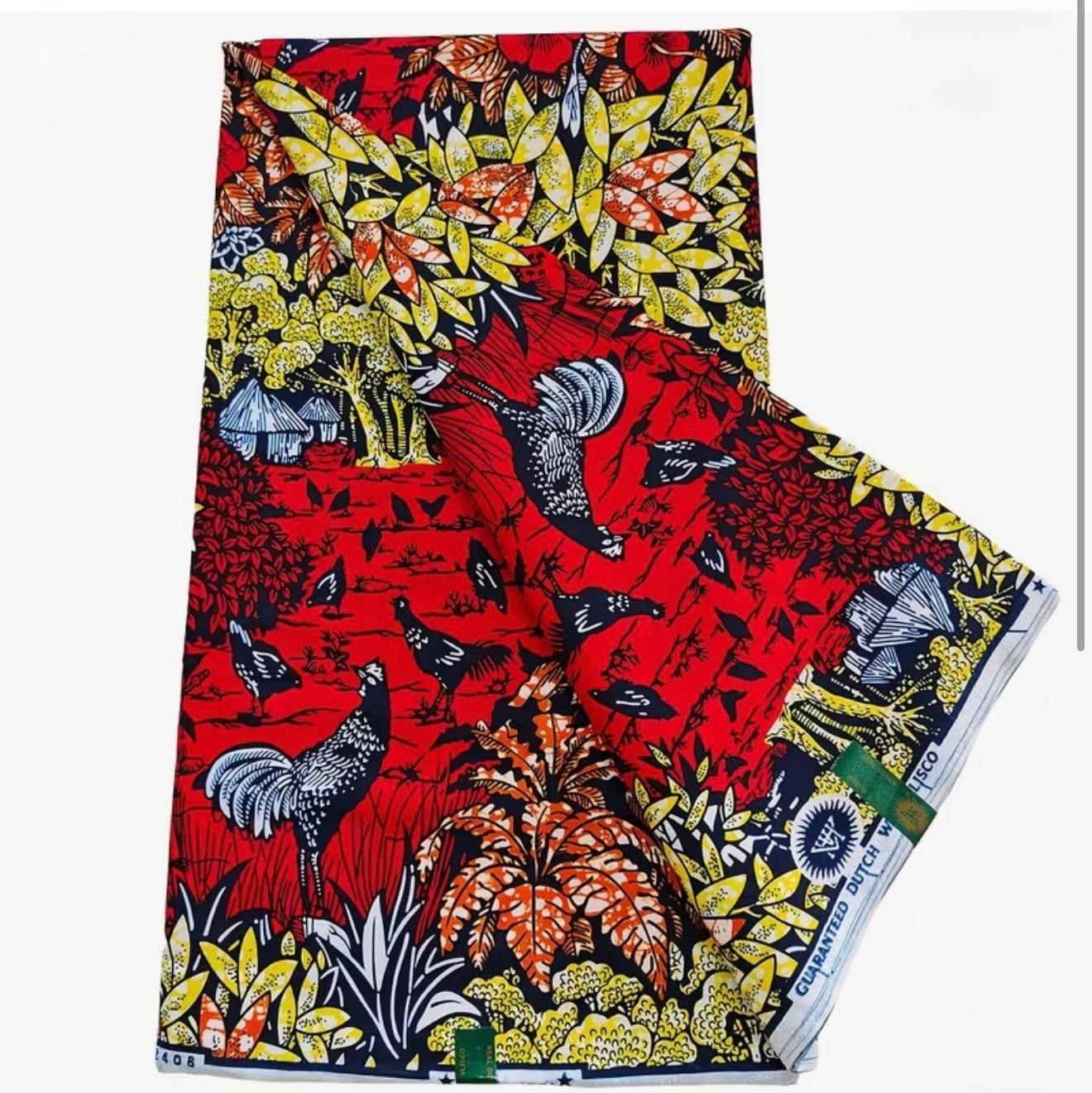 African wax fabric wraps